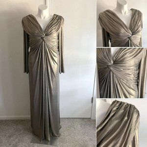 Metallic Gold Tadashi Evening Gown 3X